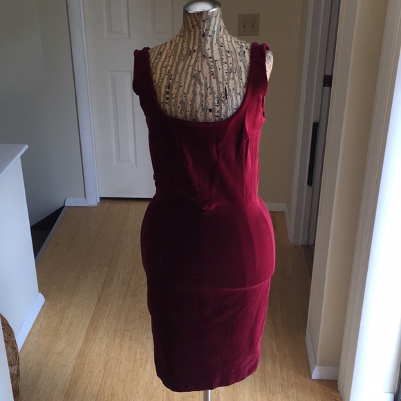 cranberry cocktail dress